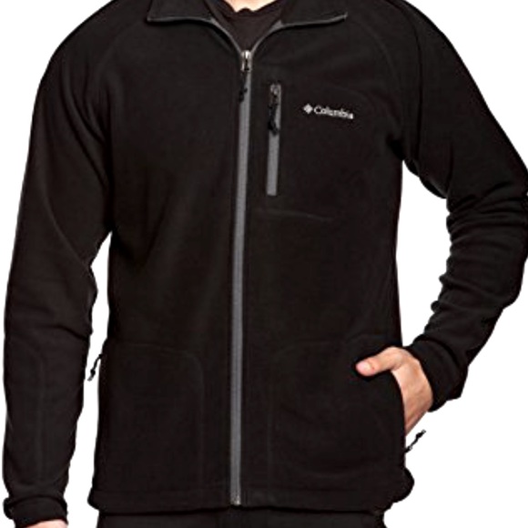 Columbia Other - Columbia: Fast Trek II Black Fleece outdoor jacket with pockets